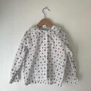 Vintage kids floral blouse